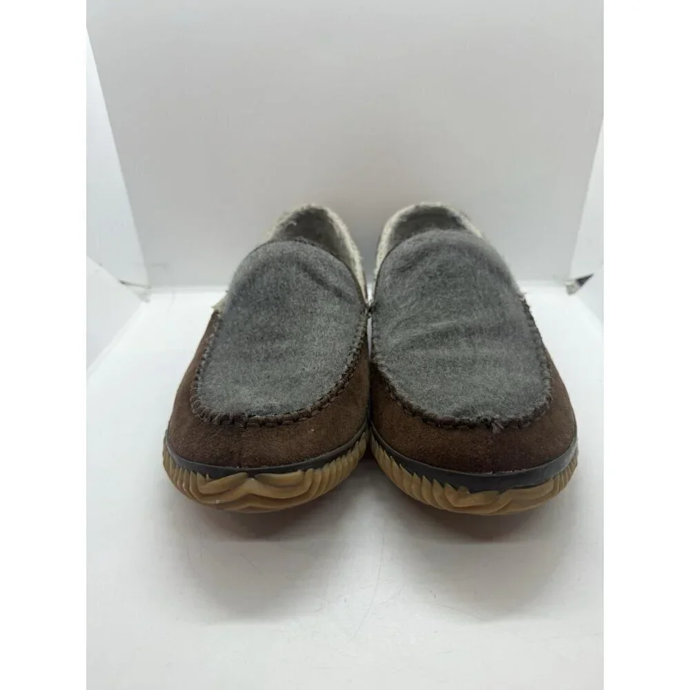 Sorel Dude Brown Suede Leather Moc MN2025-256 Casual Loafers Slippers Men’s 10.5